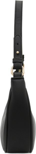 Bolso pequeño de hombro de media luna FashionPuzzle para mujer