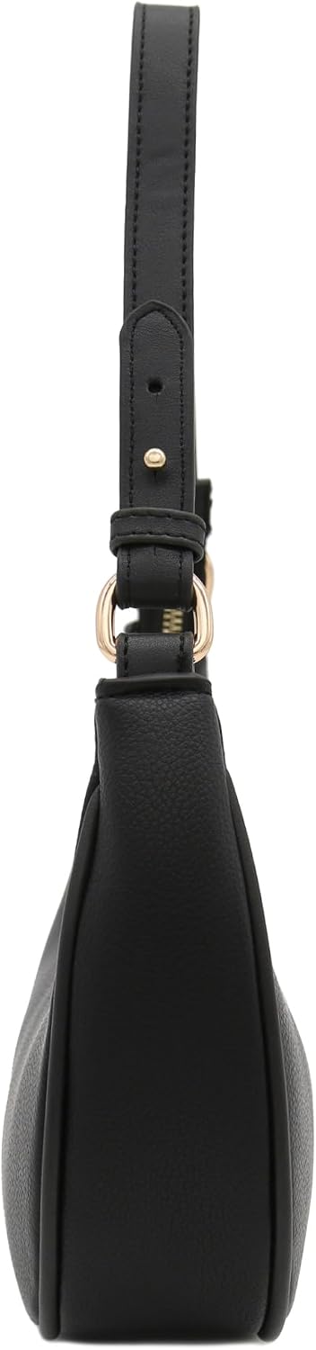 Bolso pequeño de hombro de media luna FashionPuzzle para mujer