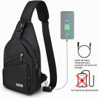 AMJ Bolso cruzado tipo bandolera para hombres y mujeres, mochila de...