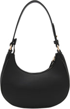 Bolso pequeño de hombro de media luna FashionPuzzle para mujer