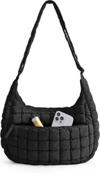 Bolso cruzado tipo hobo de BAGSMART para mujer, bolsos acolchados y...