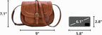 Bolsa cruzada de cuero vegano para mujer, pequeña, para colgarla en...