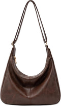 NIUEIMEE ZHOU Bolsos Hobo para mujer Bolso de hombro de cuero vegan...