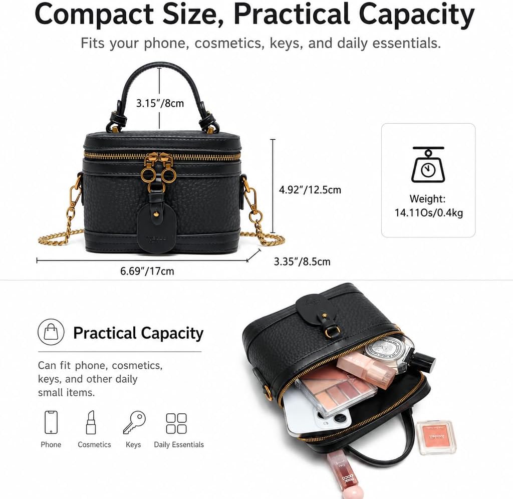 Bolso cruzado pequeño para mujer, diseño de moda, mini bolso de hom...