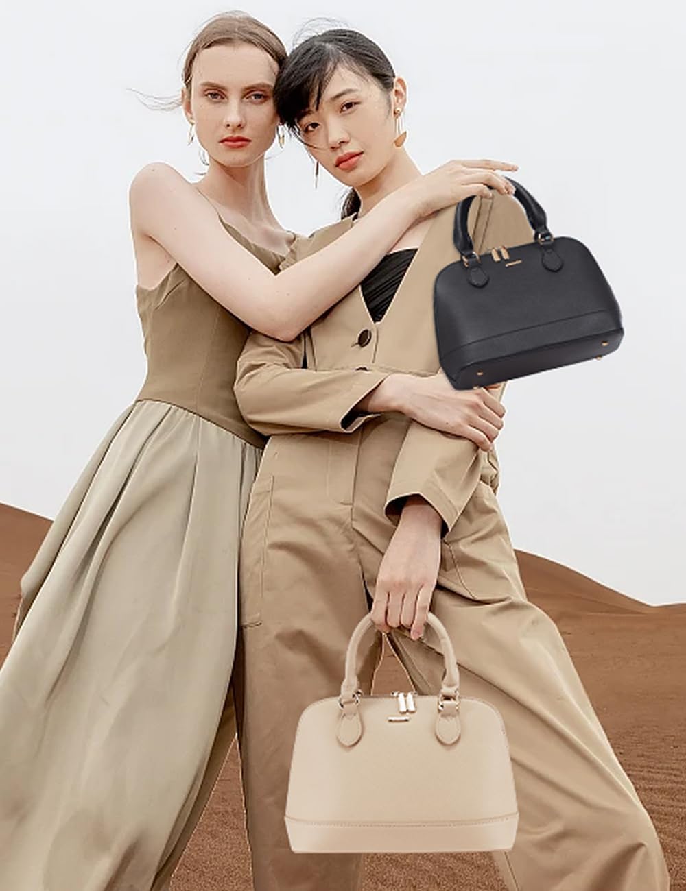 LOVEVOOK Bolso para Mujer Pequeño Bolsos Cruzados Clásico Doble Cre...
