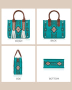 PARAURORA Bolso tote bohemio con asa superior para mujer, bolso cru...