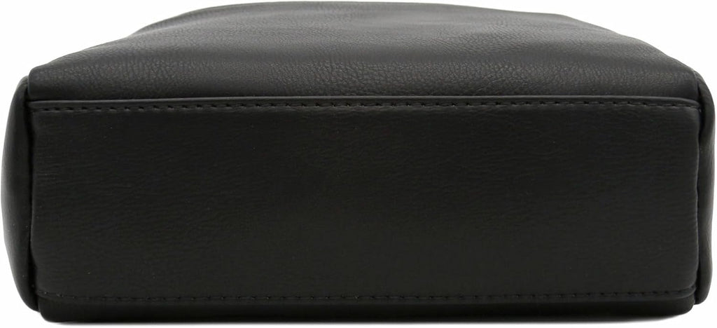 FashionPuzzle Bolso bandolera pequeño con triple cremallera