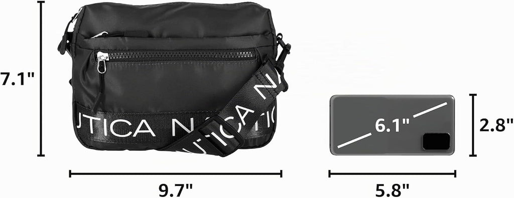 Nautica Nylon Bean crossbody\/Belt Bag correa de hombro ajustable