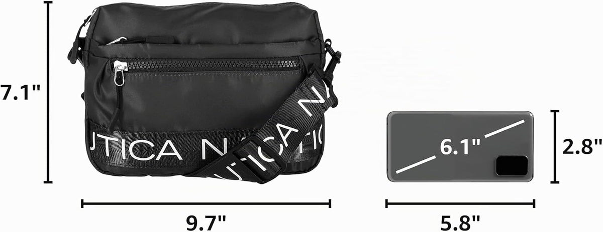 Nautica Nylon Bean crossbody\/Belt Bag correa de hombro ajustable