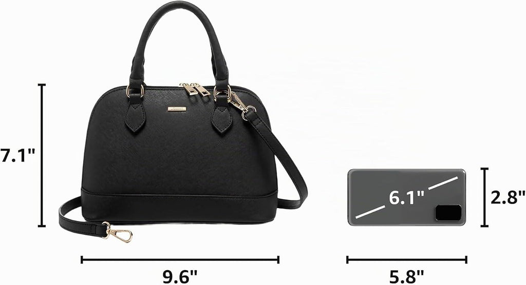 LOVEVOOK Bolso para Mujer Pequeño Bolsos Cruzados Clásico Doble Cre...