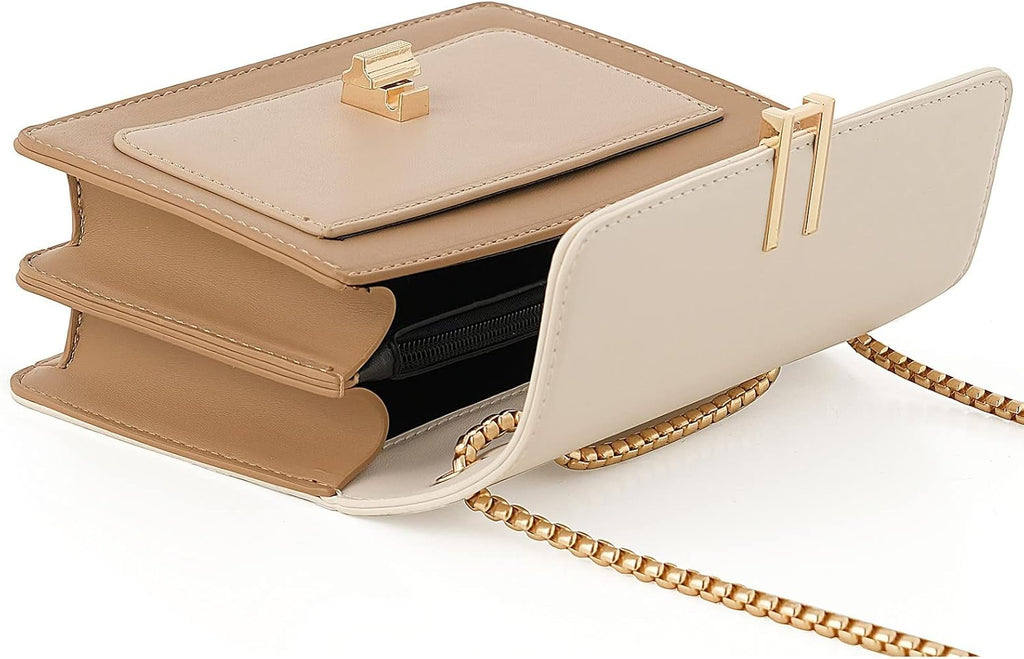 Bolsos cruzados de bloque de color para mujer, monederos de diseñad...
