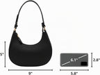 Bolso pequeño de hombro de media luna FashionPuzzle para mujer