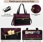 LOVEVOOK Bolsa para laptop para mujeres de 15.6 pulgadas, bolso tip...