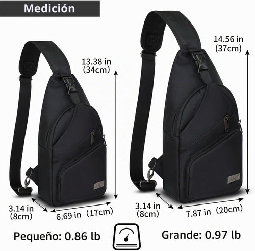 AMJ Bolso cruzado tipo bandolera para hombres y mujeres, mochila de...