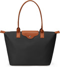 KALIDI Bolso de mano para mujer de nylon con asa superior, bolso de...
