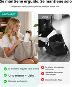 BAGSMART Bolsa Tote Pequeña para Mujeres, Bolsa Cruzada con Cremall...