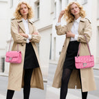 Pelimoo Bolso Bandolera Acolchado para Mujer de Moda - Bolso de Man...