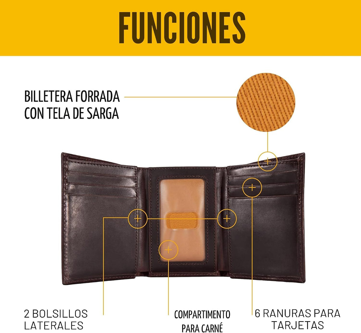 Carhartt, Talla única | Cartera para hombre, bolsillo frontal delga...
