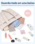 Bolso tote BAGSMART para mujeres, bolso de hombro ligero y acolchad...