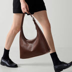KALIDI Bolso de mano en forma de media luna, bolso de hombro para m...