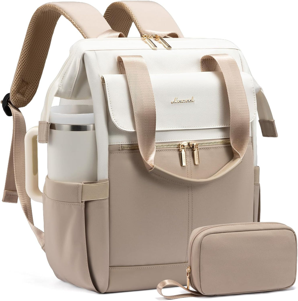 LOVEVOOK Mochila para laptop para mujer, mochila de trabajo convert...