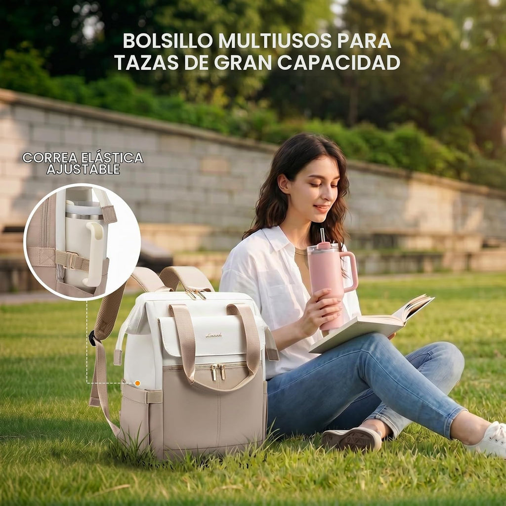 LOVEVOOK Mochila para laptop para mujer, mochila de trabajo convert...