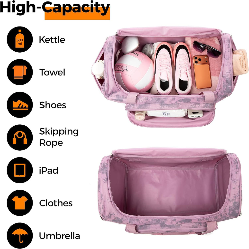 Uarition Bolsa de gimnasio para hombres y mujeres, bolsa de lona gr...