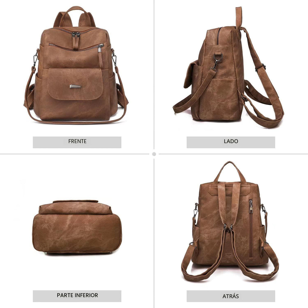 WYFJNX - Mochila de cuero sintético para mujer, diseño multiusos de...