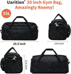 Uarition Bolsa de gimnasio para hombres y mujeres - Bolsa de viaje...