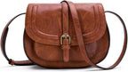 Bolsa cruzada de cuero vegano para mujer, pequeña, para colgarla en...