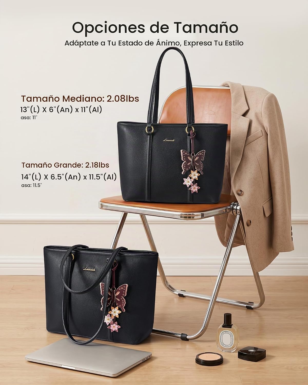 LOVEVOOK Bolsas de mano para mujer, bolso de mano con asa superior,...