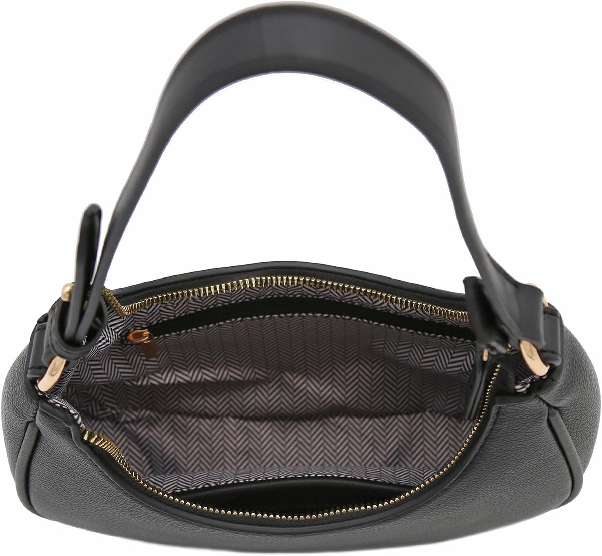 Bolso pequeño de hombro de media luna FashionPuzzle para mujer