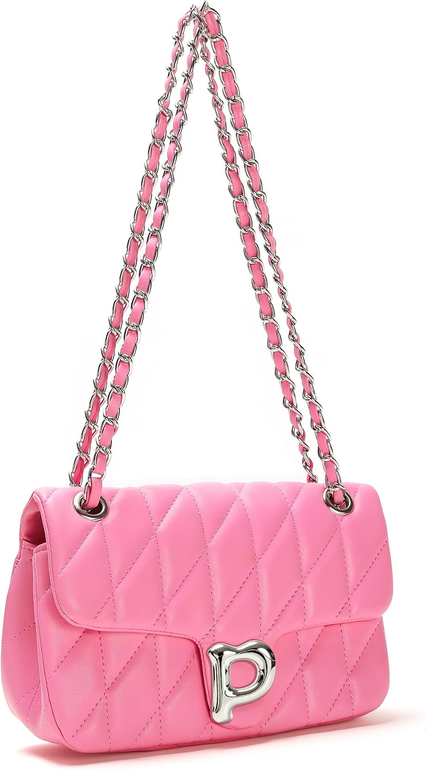 Pelimoo Bolso Bandolera Acolchado para Mujer de Moda - Bolso de Man...