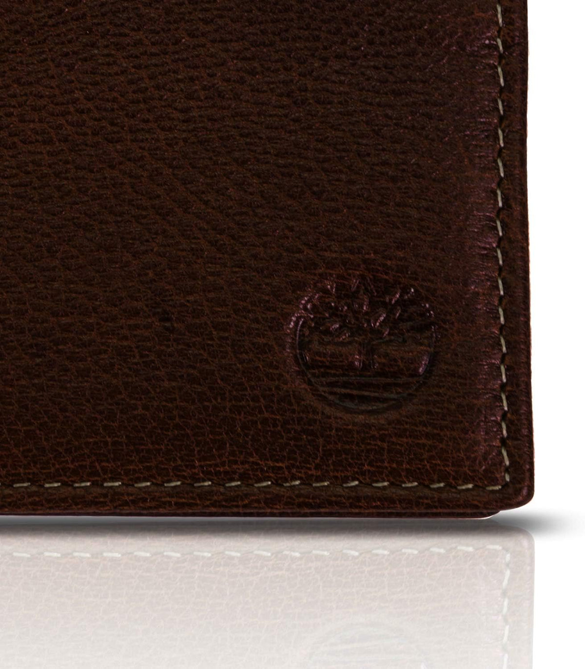 Timberland Billetera de cuero genuino con tarjetero de seguridad RF...