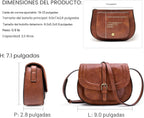 Bolsa cruzada de cuero vegano para mujer, pequeña, para colgarla en...