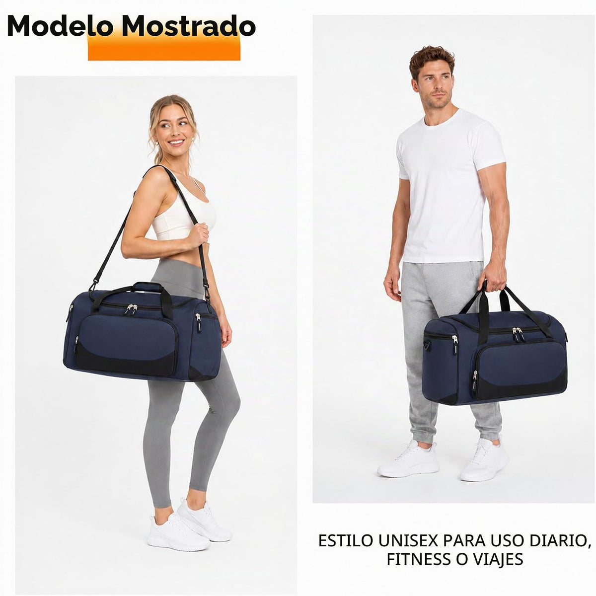 Uarition Bolsa de gimnasio para hombre, 21 pulgadas, grande, para v...