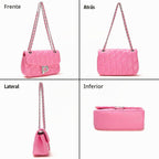 Pelimoo Bolso Bandolera Acolchado para Mujer de Moda - Bolso de Man...