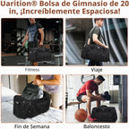 Uarition Bolsa de gimnasio para hombres y mujeres - Bolsa de viaje...