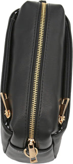 FashionPuzzle Bolso bandolera pequeño con triple cremallera