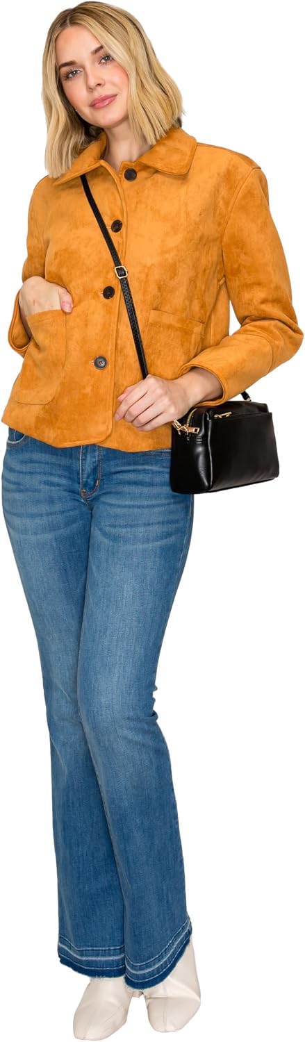 FashionPuzzle Bolso bandolera pequeño con triple cremallera