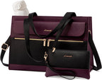 LOVEVOOK Bolsa para laptop para mujeres de 15.6 pulgadas, bolso tip...
