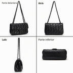 Pelimoo Bolso Bandolera Acolchado para Mujer de Moda - Bolso de Man...
