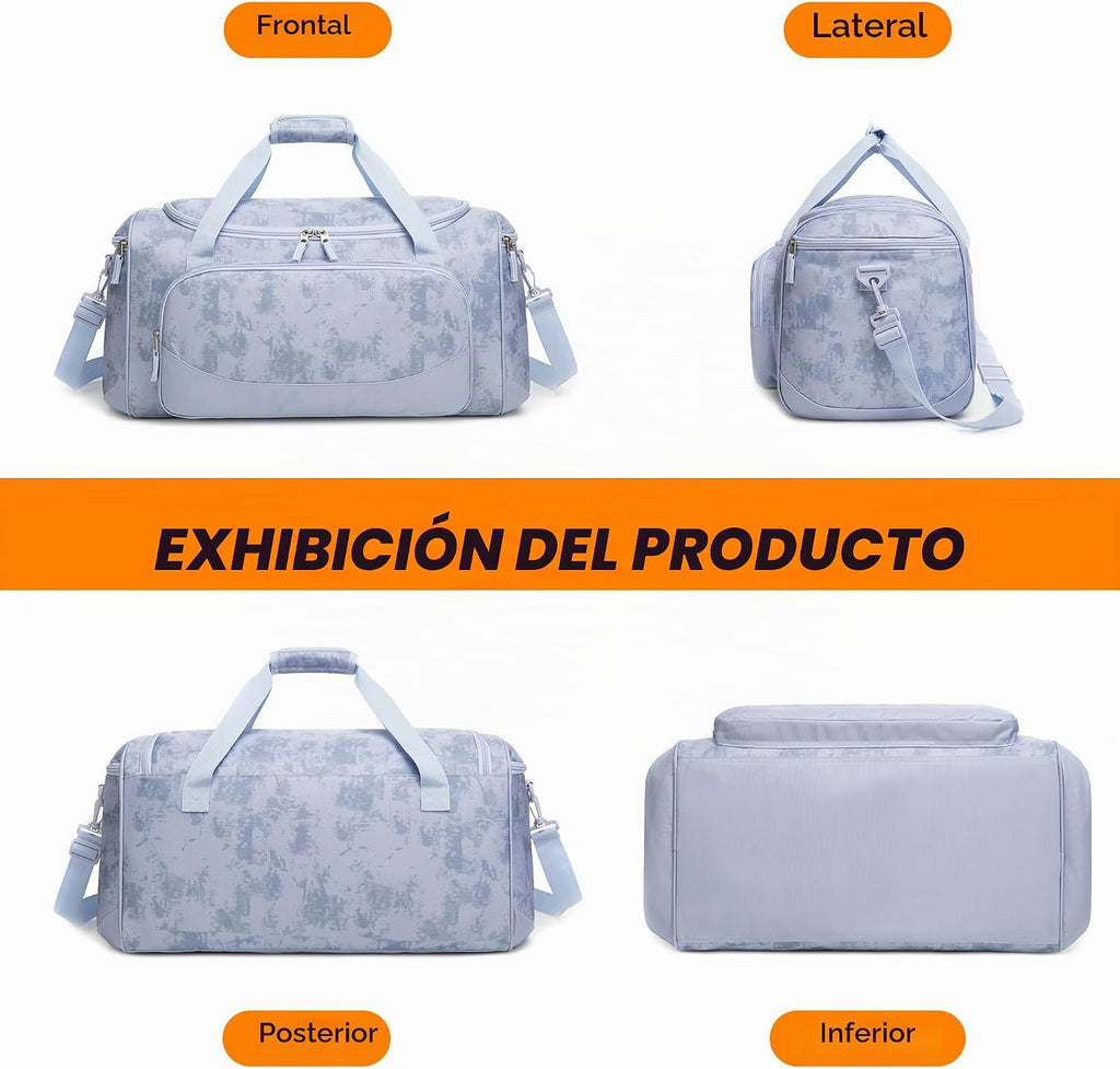 Uarition Bolsa de gimnasio para hombres y mujeres, bolsa de lona gr...