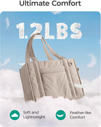 BAGSMART Bolsa Tote Pequeña para Mujeres, Bolsa Cruzada con Cremall...