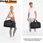 Uarition Bolsa de gimnasio para hombres y mujeres, bolsa de lona gr...
