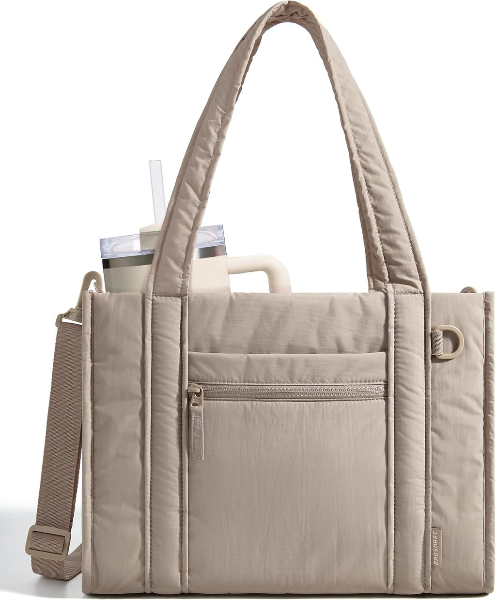 BAGSMART Bolsa Tote Pequeña para Mujeres, Bolsa Cruzada con Cremall...
