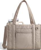 BAGSMART Bolsa Tote Pequeña para Mujeres, Bolsa Cruzada con Cremall...