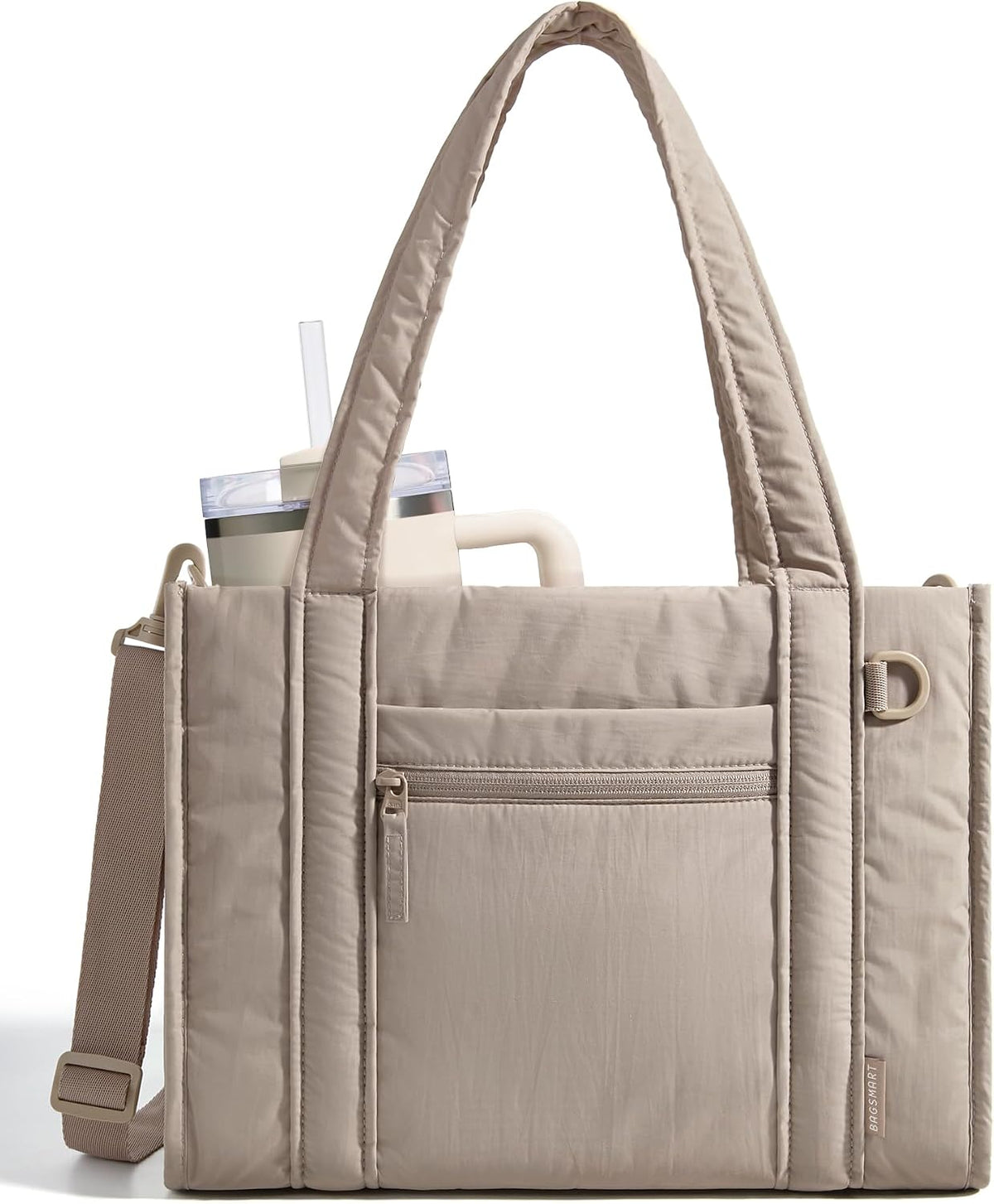 BAGSMART Bolsa Tote Pequeña para Mujeres, Bolsa Cruzada con Cremall...