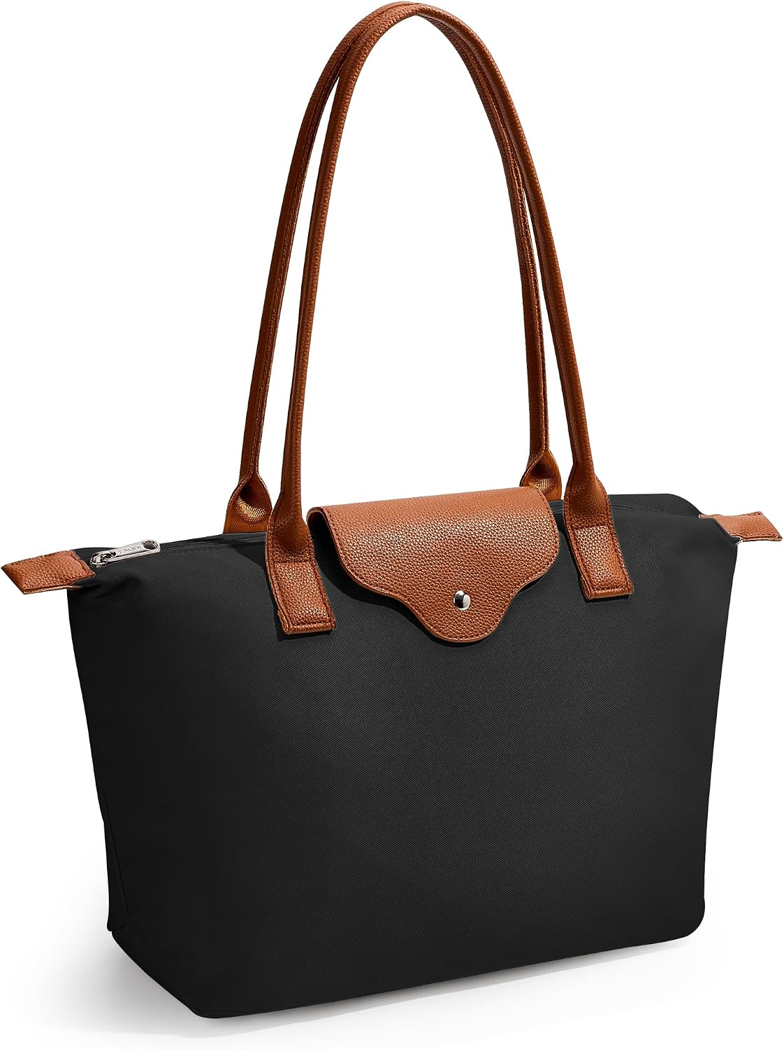 KALIDI Bolso de mano para mujer de nylon con asa superior, bolso de...