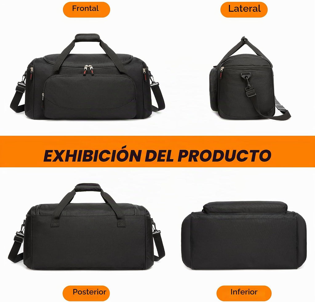 Bolsa de gimnasio Uarition para hombres - Bolsa de lona grande de 5...